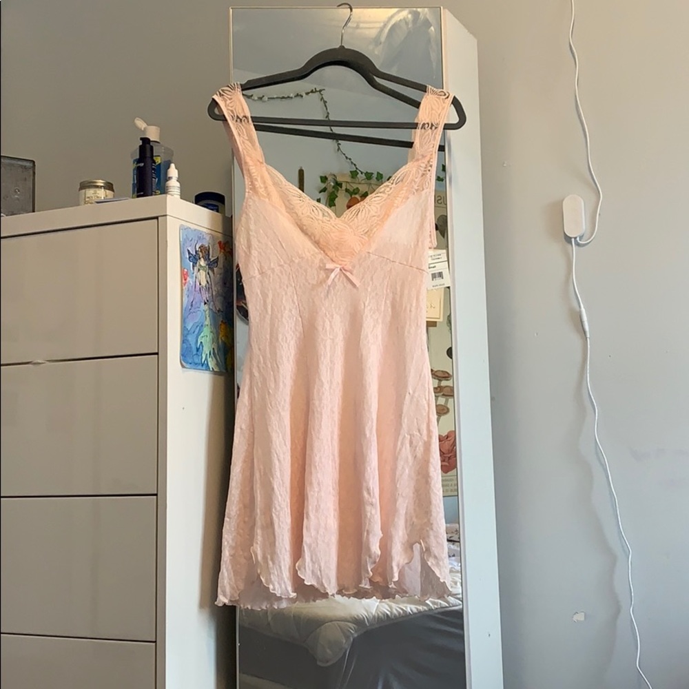 Baby Pink Vintage Y-2K Cute Nightgown/ Dress
